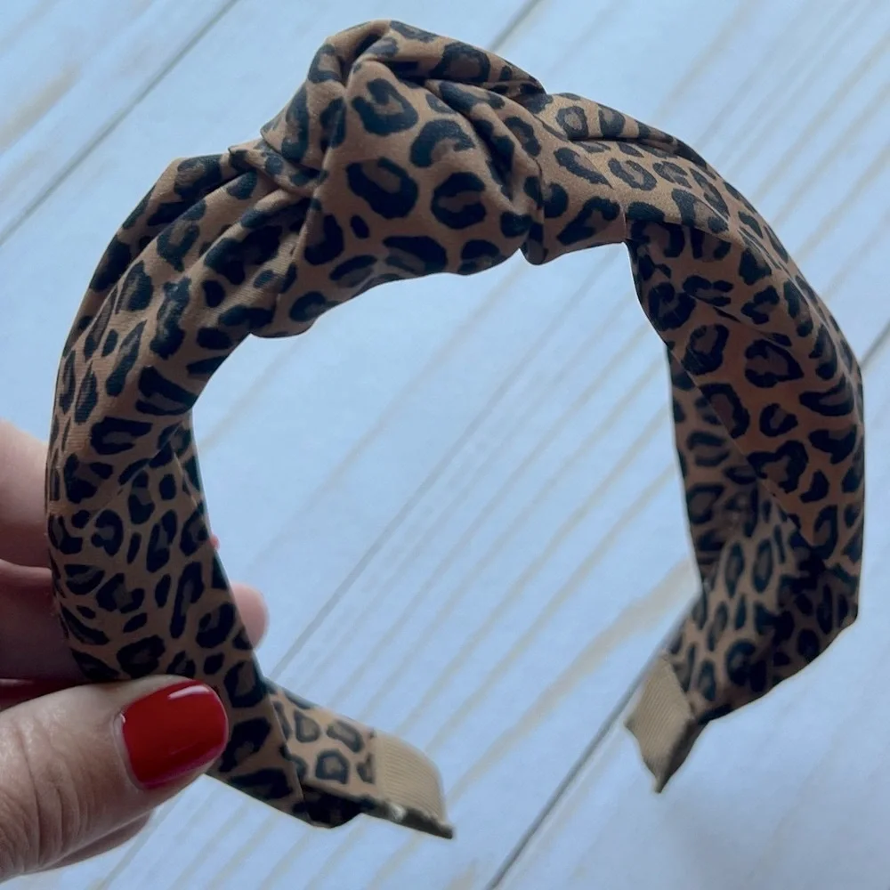 GAP Leopard Print Knot Kids Headband